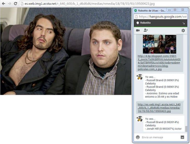 Mostrando como uso el chat para reconocer actores de una pelicula