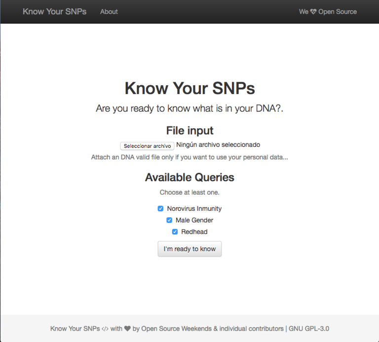 Captura de pantalla de la web del paso de subir los datos