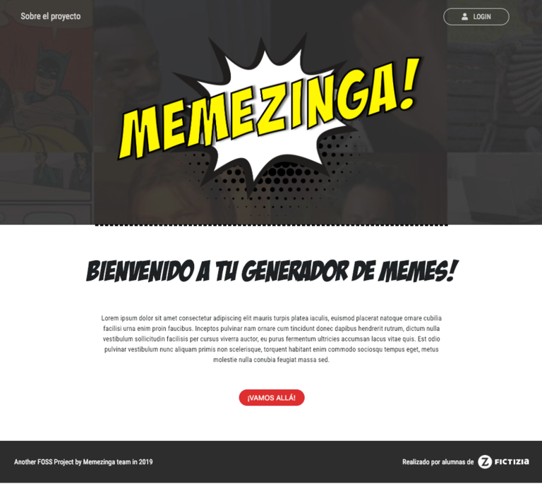 Captura de pantalla que muestra la web en detalle